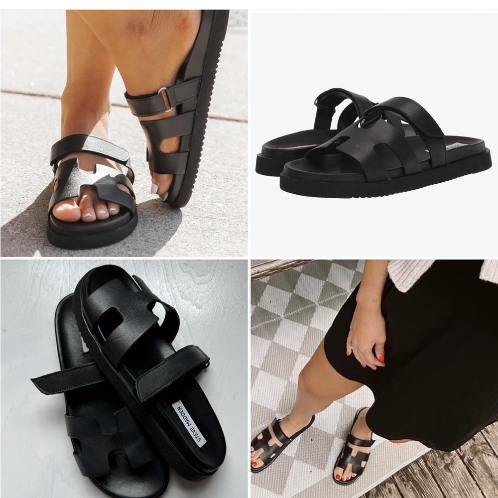 Steve Madden Mayven Black H slides
